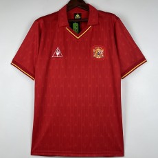 1988 Spain Home Red Retro Soccer jersey