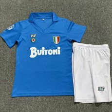 1986/87 Napoli Home Blue Retro Kids Soccer jersey