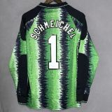 1990/92 Man Utd GKG Green Retro Long Sleeve Soccer jersey