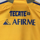 2023/24 Tigres UANL Home Yellow Fans Kids Soccer jersey