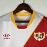 2023/24 Rayo Vallecano Home White Fans Soccer jersey