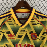 1991/92 ASN Away Yellow Retro Long Sleeve Soccer jersey