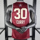 2023 CURRY #30 Red NBA Jerseys
