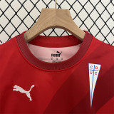 2024/25 CD Universidad Catolica Away Red Fans Kids Soccer jersey