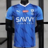 2023/24 Al Hilal FC Home Blue Player Soccer jersey