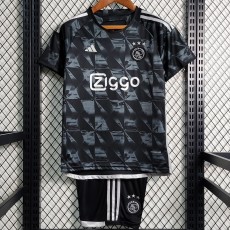 2023/24 Ajax 3RD Black Fans Kids Soccer jersey