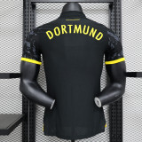 2023/24 Dortmund Away Black Player Soccer jersey