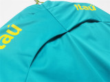 2023 Brazil Green Half Pull Training Shirts