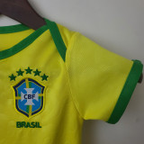 2022 Brazil Home Yellow Baby Jersey