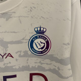 2023/24 Al Nassr FC 3RD White Fans Long Sleeve Soccer jersey
