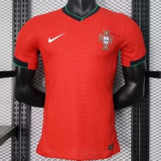2024 Portugal Home Red Player Soccer jersey