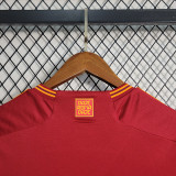 2023/24 Roma Home Red Fans Soccer jersey