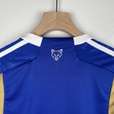 2023/24 Leicester City Home Blue Fans Kids Soccer jersey