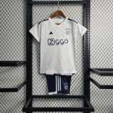 2023/24 Ajax Away White Fans Kids Soccer jersey