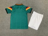 1992 Germany Away Green Retro Kids Soccer jersey