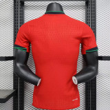 2024 Portugal Home Red Player Soccer jersey
