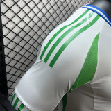 2024 Italy Away White Player Long Sleeve Soccer jersey
