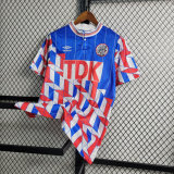 1990 Ajax Away Blue Retro Soccer jersey