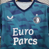 2023/24 Feyenoord Rotterdam Away Blue Fans Soccer jersey