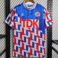 1990 Ajax Away Blue Retro Soccer jersey