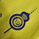 2023/24 Al Nassr FC Home Yellow Fans Kids Soccer jersey