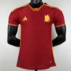 2023/24 Roma Home Red Player Soccer jersey