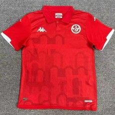 2024 Tunisia Home Red Fans Soccer jersey