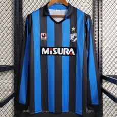 1988 INT Home Blue Retro Long Sleeve Soccer jersey