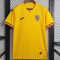 2023 Romania Home Yellow Fans Soccer jersey