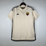 2023/24 Roma Away White Fans Soccer jersey
