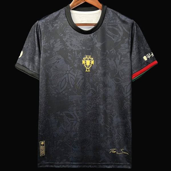 2023 Portugal Black Training Shirts