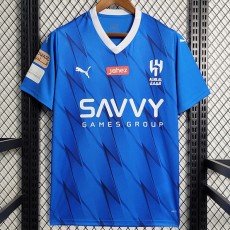 2023/24 Al Hilal FC Home Blue Fans Soccer jersey