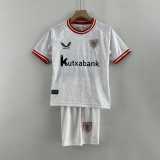 2023/24 Bilbao 3RD White Fans Kids Soccer jersey