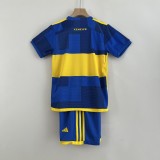 2023/24 Boca Juniors Home Blue Fans Kids Soccer jersey
