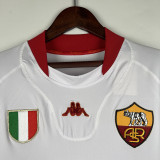 2001/02 Roma Away White Retro Soccer jersey