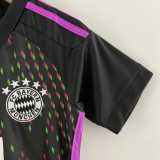 2023/24 Bayern Away Black Fans Kids Soccer jersey