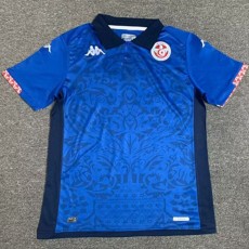 2024 Tunisia 3RD Blue Fans Soccer jersey