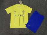2023/24 Al Nassr FC Home Yellow Fans Kids Soccer jersey