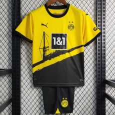 2023/24 Dortmund Home Yellow Fans Kids Soccer jersey
