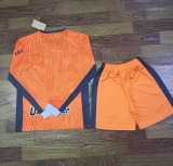 2023/24 INT 3RD Orange Fans Long Sleeve Men Sets Soccer jersey