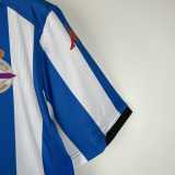 2023/24 Deportivo La Coru?a Home Blue Fans Soccer jersey