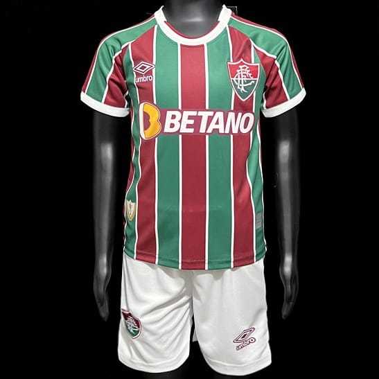 2023/24 Fluminense Home Green Fans Kids Soccer jersey