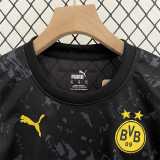 2023/24 Dortmund Away Black Fans Kids Soccer jersey