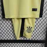 2023/24 Corinthians 3RD Yellow Fans Kids Soccer jersey