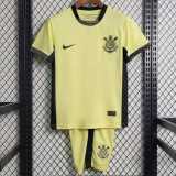 2023/24 Corinthians 3RD Yellow Fans Kids Soccer jersey