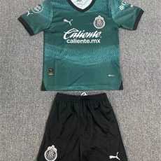 2023/24 Chivas 3RD Green Fans Kids Soccer jersey