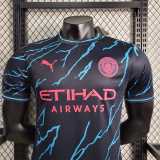 2023/24 Man City 3RD Black Player Soccer jersey
