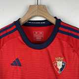 2023/24 Osasuna Home Red Fans Kids Soccer jersey