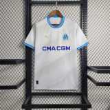 2023/24 Marseille Home White Fans Soccer jersey