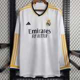 2023/24 R MAD Home White Fans Long Sleeve Soccer jersey